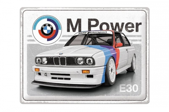 Blechschild "BMW E30 M3" - 40 x 30cm